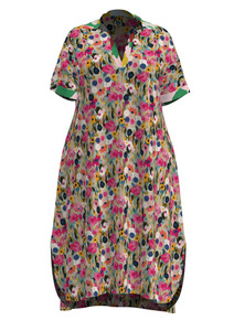 Wildflower Meadow A-Line Ankle Length Dress (S/M)