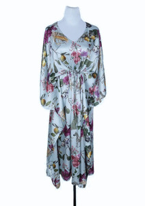 Australian Coastal Viscose Crepe Long Kaftan Dress