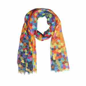 Abstract Cotton Modal Designer Scarf