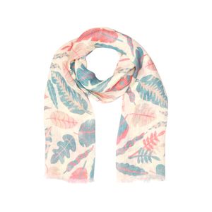 Floral Print Pure Linen Designer Scarf