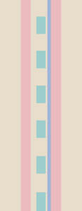 Rosewater Track Linear Pure Silk Scarf