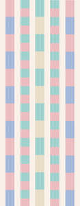 Riviera Columnar Stripe Pure Silk Scarf
