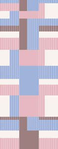 Bauhaus Mod Colorblock Pure Silk Scarf
