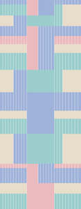 Bauhaus Mod Colorblock Pure Silk Scarf