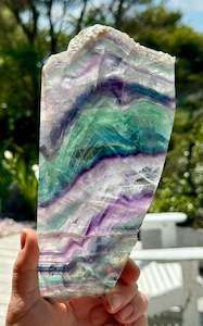 Fluorite: Rainbow Fluorite slice