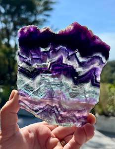 Rainbow Fluorite slice