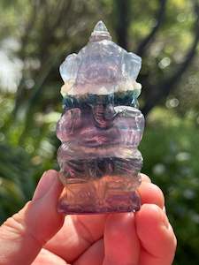 Rainbow Fluorite Ganesha