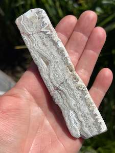 Crazy Lace Agate Slice, Mexican