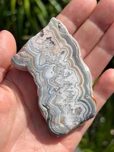 Crazy Lace Agate Slice, Mexican