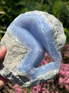 Blue lace Agate, large raw piece