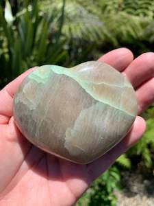 Green Moonstone/Garnierite Heart