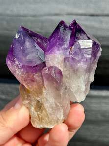 Amethyst Cluster, Large Deep Purple Points