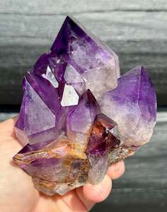 Amethyst Cluster, Large Deep Purple Points