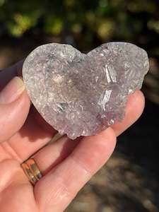 Amethyst Flower Heart