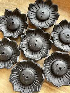 Smudging And Incense: Incense Burner, Handmade Clay Lotus Shaped