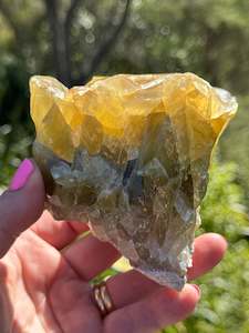 Green Calcite, Raw acid washed