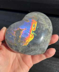 Purple Labradorite Heart