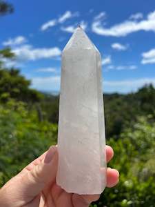 Clear Quartz 1: Clear/Milky Quartz Tower