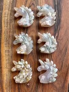 Unicorns: Cherry Blossom/Flower Agate Unicorns