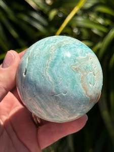 Blue Calcite/Aragonite Sphere