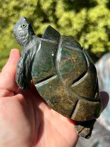 Animal Carvings: Verdite Turtle