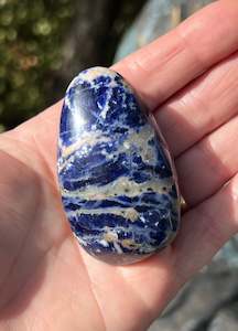 Sodalite: Sodalite Tear drop Palm Stone