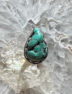 Turquoise: Turquoise Nugget and Sterling Silver Ring