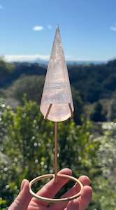 Rose Quartz: Girasol Rose Quartz Teardrop