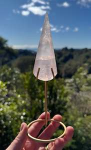 Girasol Rose Quartz Teardrop