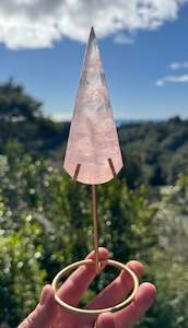Girasol Rose Quartz Teardrop