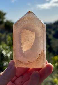 Agate: Druzy Agate Obelisk 4