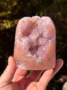 Amethyst: Pink Amethyst Druzy Freeform