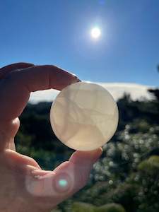 Calcite 1: White Calcite Sphere