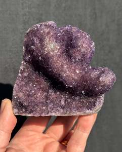 Amethyst: Amethyst Cluster cut base - Naturally one of a kind