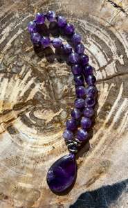 Malas: Pocket Mālā with Amethyst Beads