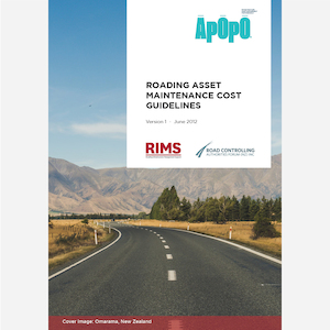 Products: Roading Asset Maintenance Cost Guidelines - Āpōpō