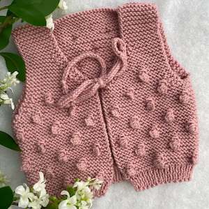 Sweaters: Blake hand knit merino baby vest