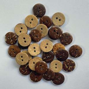 Coconut buttons - bag of 25 (15mm)