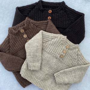 Baby Clothes 6 12 Months: "Humboldt" merino sweater