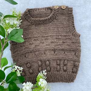Outerwear: "Mitchell" merino baby vest