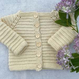 Baby Clothes 0 6 Months: "Danny" baby cardigan