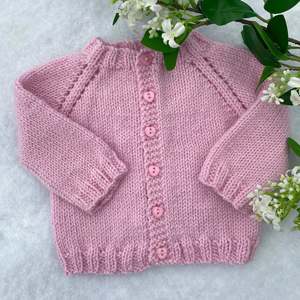 Baby Clothes 0 6 Months: Everyday hand knit merino baby cardigan