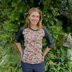 3/4 sleeve: Anna Riding Top - Forest