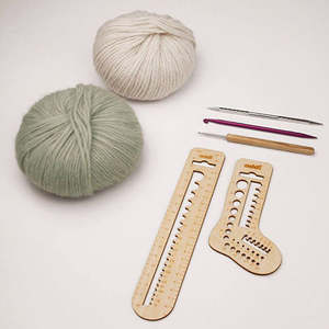 addiCalibro Wooden Needle Gauge Set