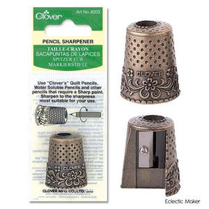 Clover Novelty Thimble Pencil Sharpener