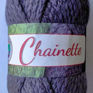Wool: Mega Chunky Chainette 100gm - 80% Acrylic - 20% Wool