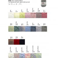 Wool: Baby Supremo 4 ply Merino 50gms