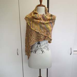 Naness Handmade Originals: Nessa Scarf - Merino /Silk - Hand knitted/Dyed
