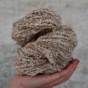 Undyed Yarn - Alpaca/Cotton - Aran Loop De Loop Caramel - 100gm
