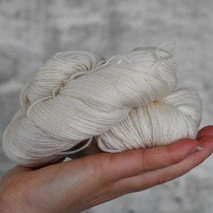 Undyed Yarn - Natural Boo Merino/Bamboo 4 ply - 100gm